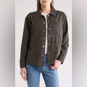 NWT Lucky Brand Twill Gorpcore Utility Jacket Drawstring